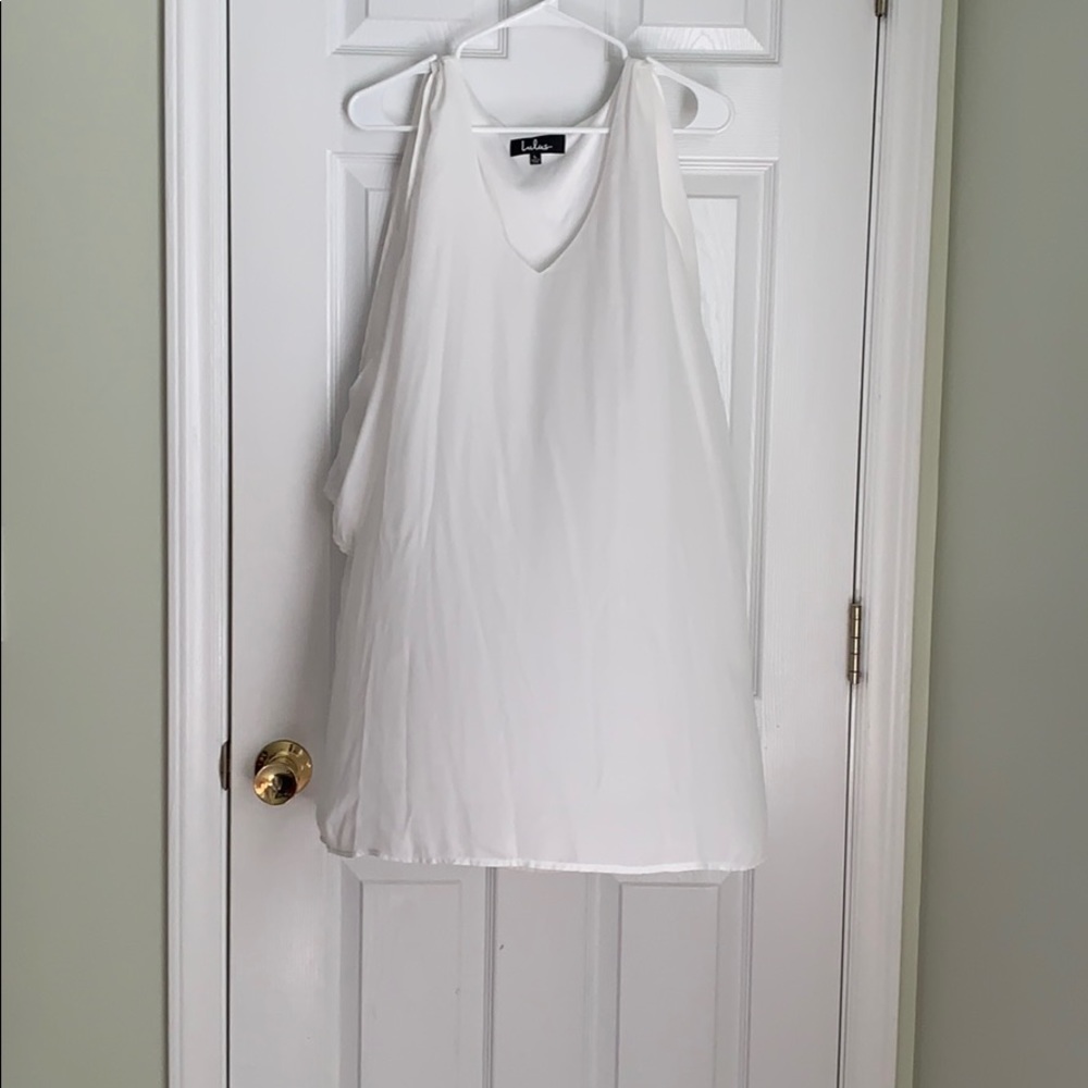 White long sleeve dress from Lulus